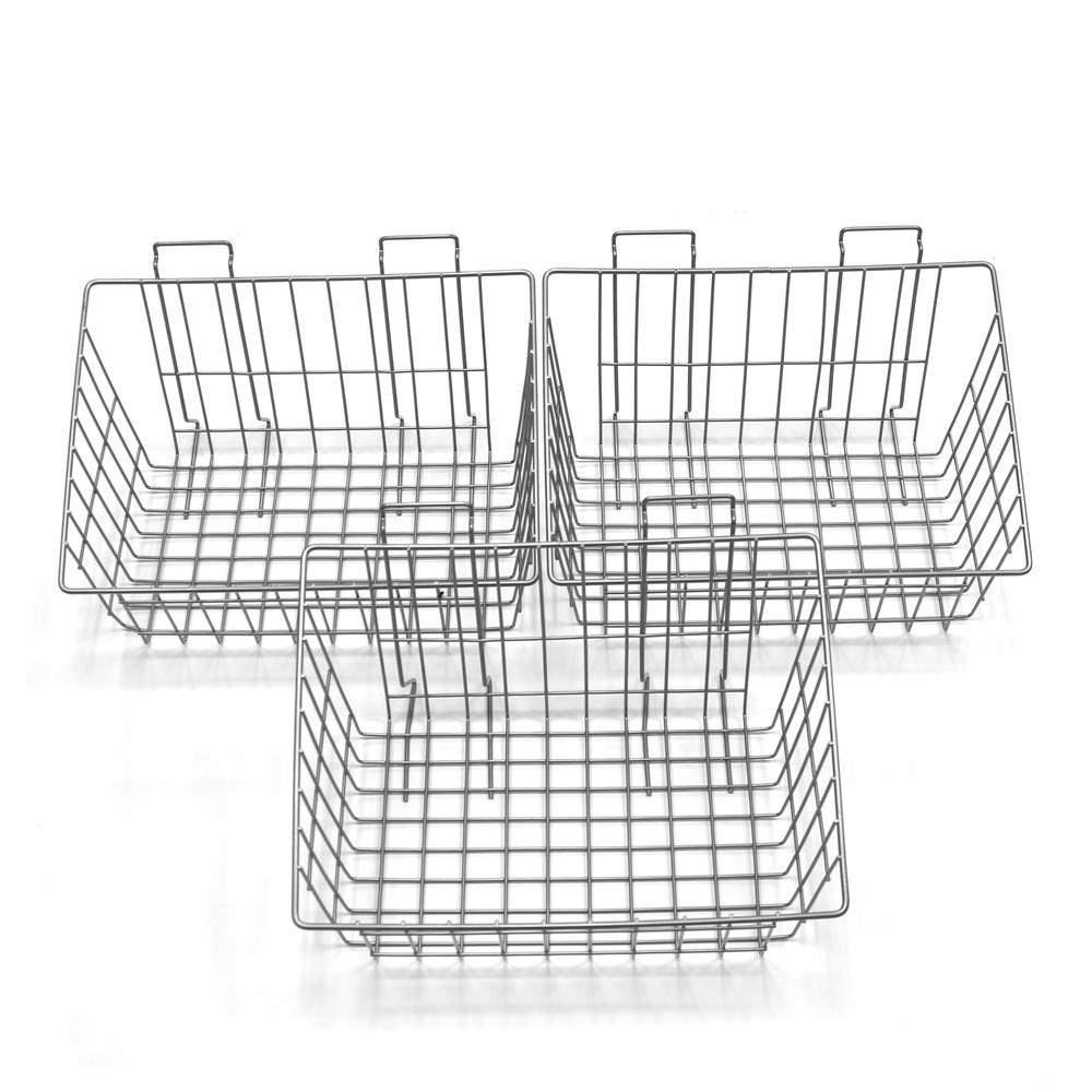 Metal Basket 15 x 8 x 11 in. – 3 pack